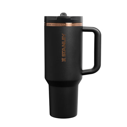 Stanley Cup Unisex Messi Ltd Quenchr 40Oz Water Bottles in Black Color