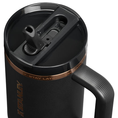 Stanley Cup Unisex Messi Ltd Quenchr 40Oz Water Bottles in Black Color