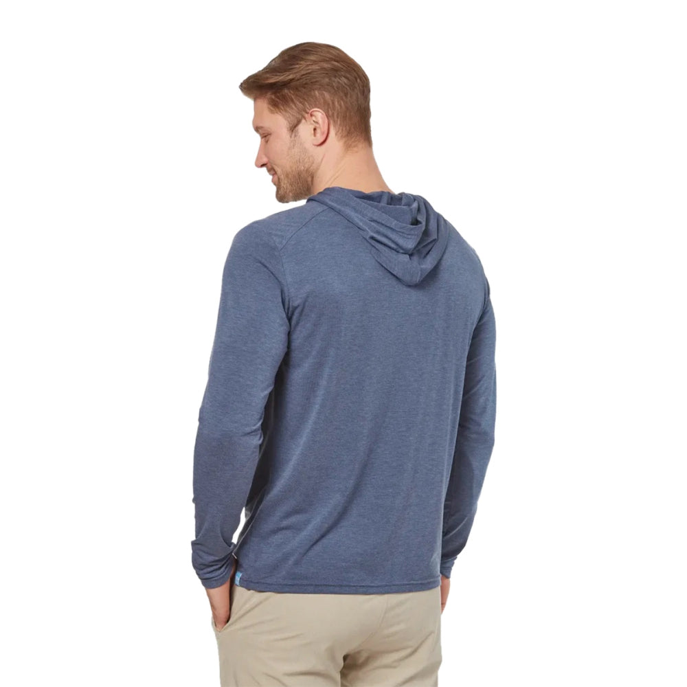 Fair Harbor Clothing Pbc Mens The Sea Breeze Pullover in Blue Color