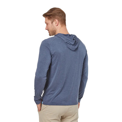 Fair Harbor Clothing Pbc Mens The Sea Breeze Pullover in Blue Color