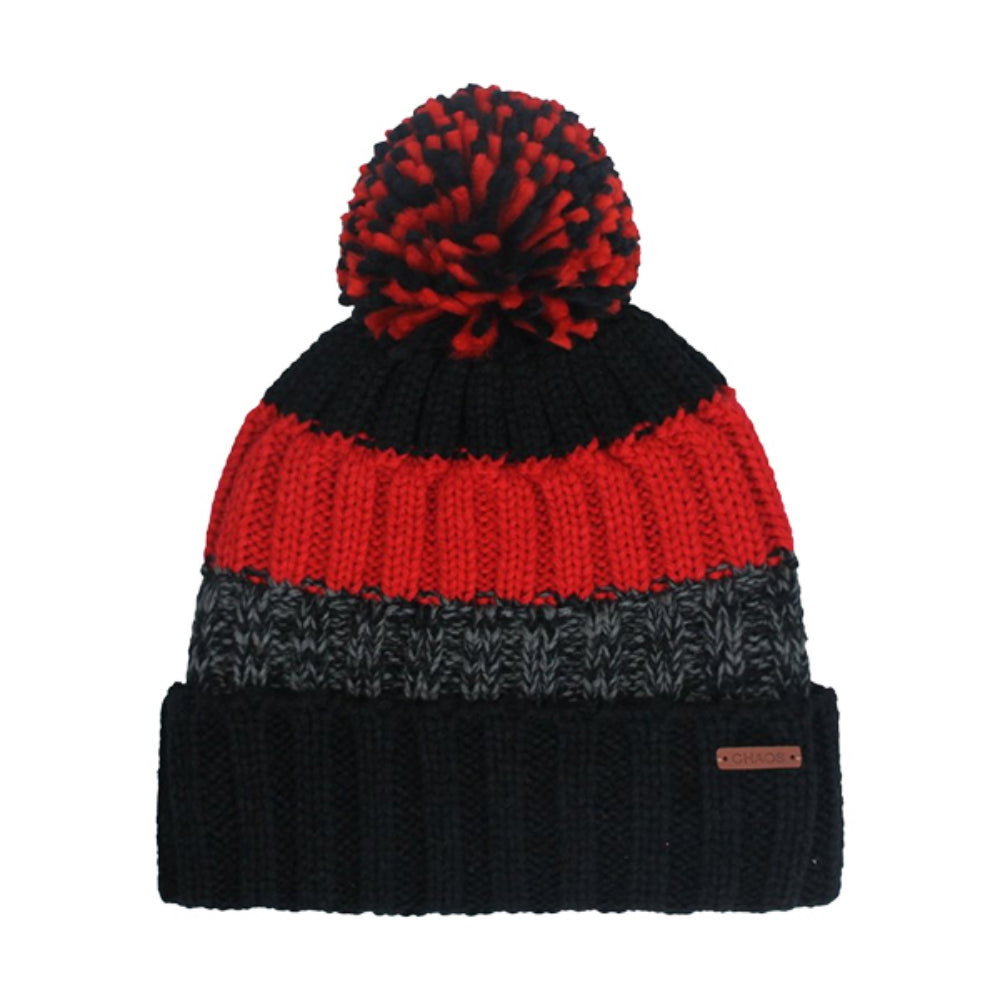 Chaos Kids Yth Arlo Beanie Winter Hats in Red Color