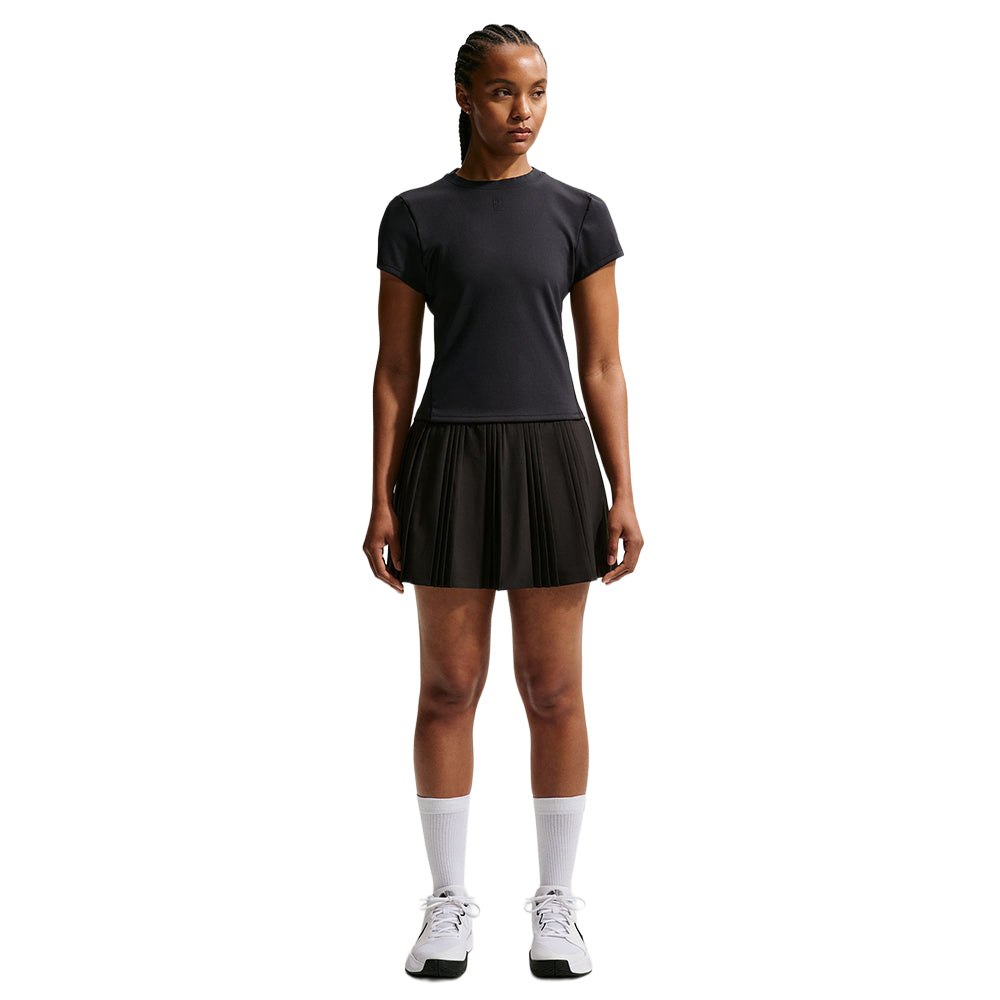 Nike Womens Advantage short sleeve Top in Black Color