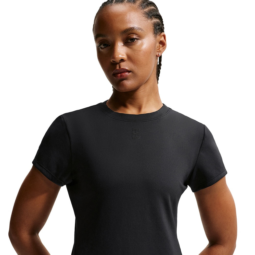 Nike Womens Advantage short sleeve Top in Black Color