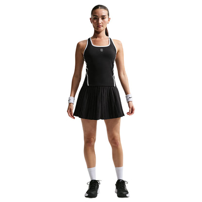 Nike Womens High Waited Pleated Skir Skirts in Black Color
