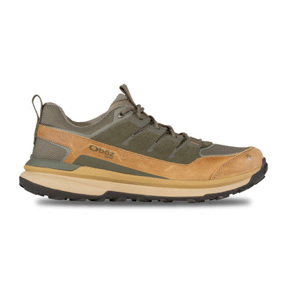 Oboz Footwear Mens Hyalite Low B-Dry Trail Shoes in Green Color