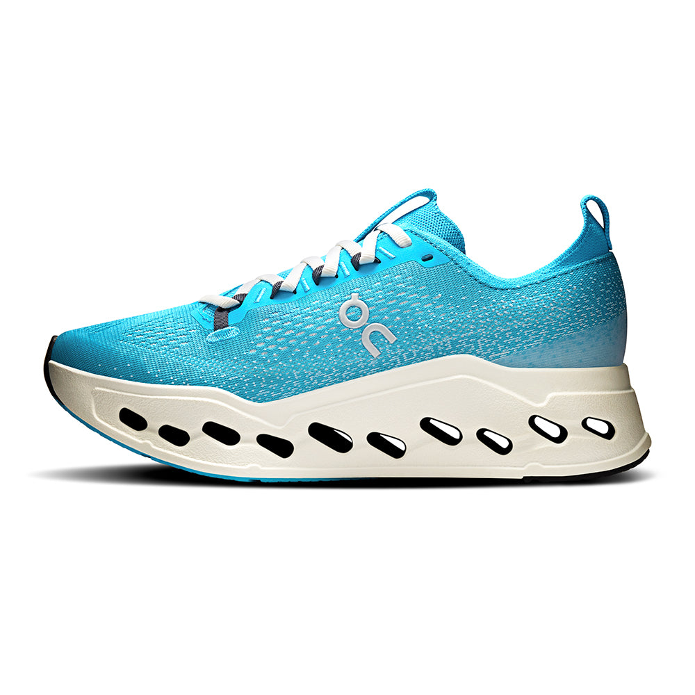 On Womens Cloudsurfer Max Running Shoes in Blue Color