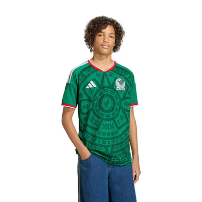Adidas Kids FMF home Jersey Y Bgreen Fan Apparel in Green Color