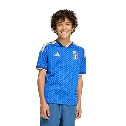 Adidas Kids Figc H Jersey Y Boblue Fan Apparel in Blue Color