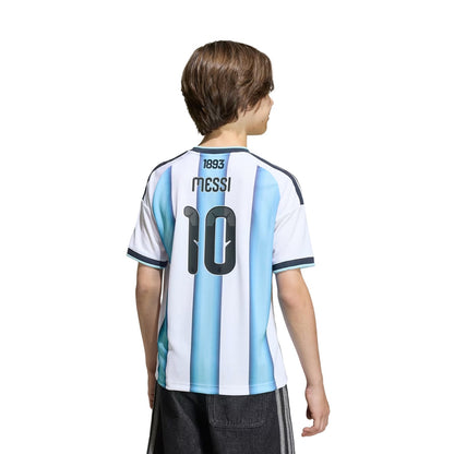 Adidas Kids Argentina Messi home Jrsy Fan Apparel in White Color