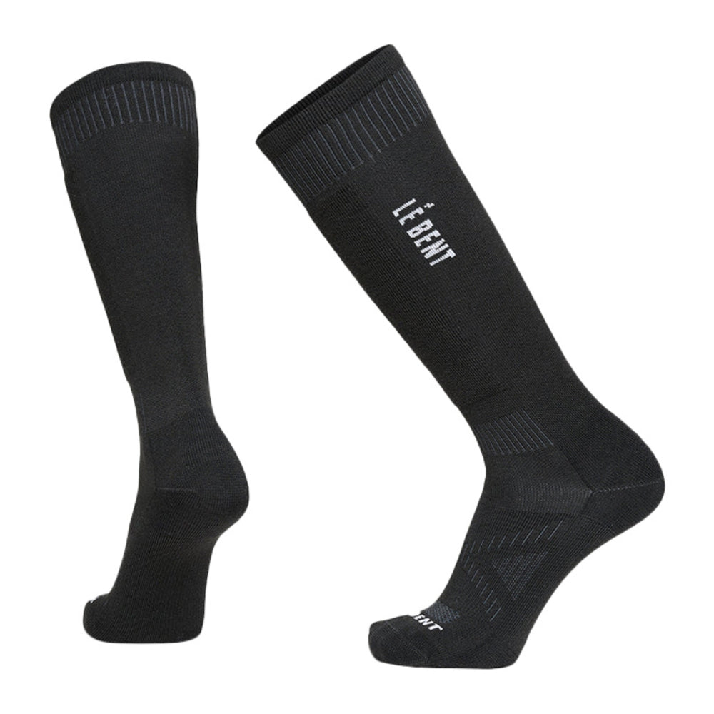 Le Bent Unisex Targeted Cushion Snow So Socks in Black Color