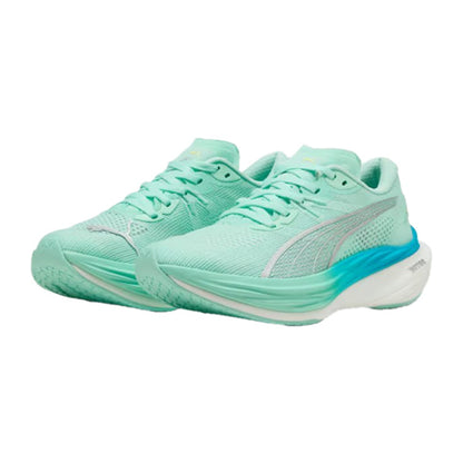 Puma Womens Deviate Nitro 3 Running Shoes in Green Color
