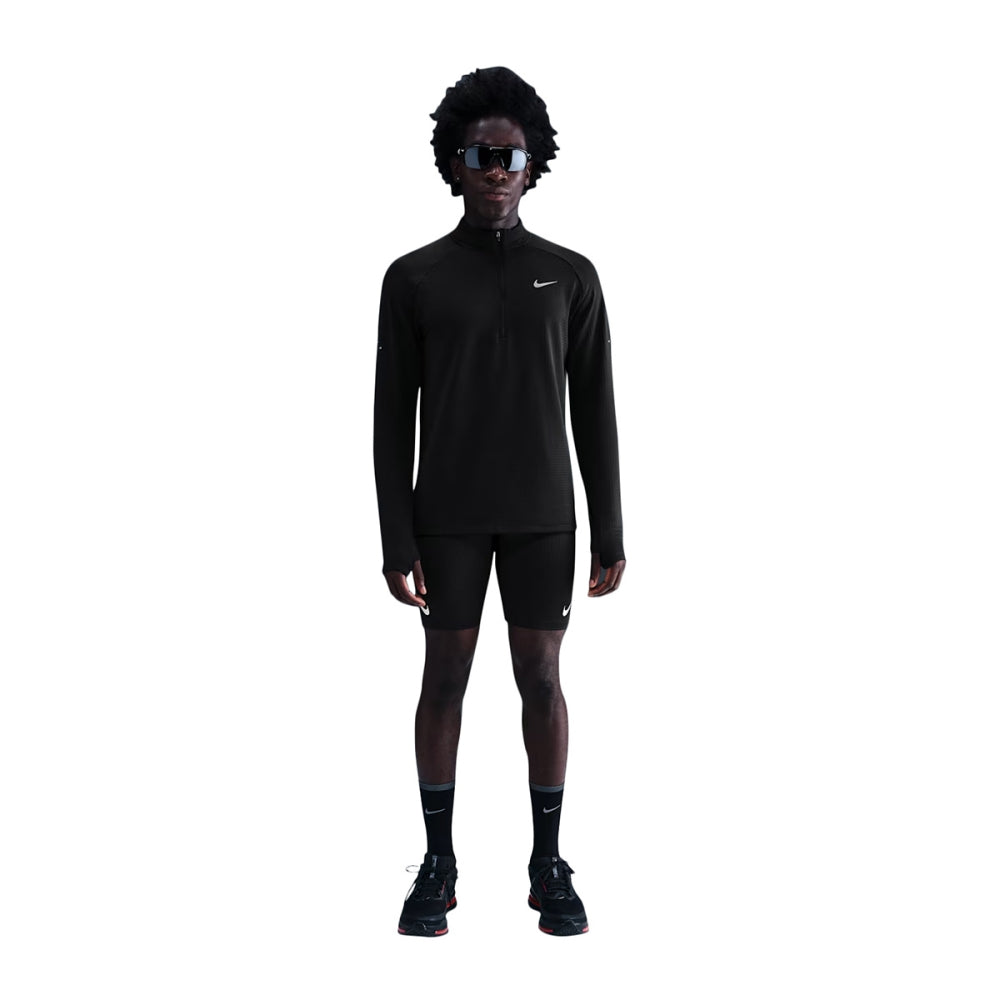 Nike Mens Tf Repel Winterized 1/ Running Jackets in Black Color