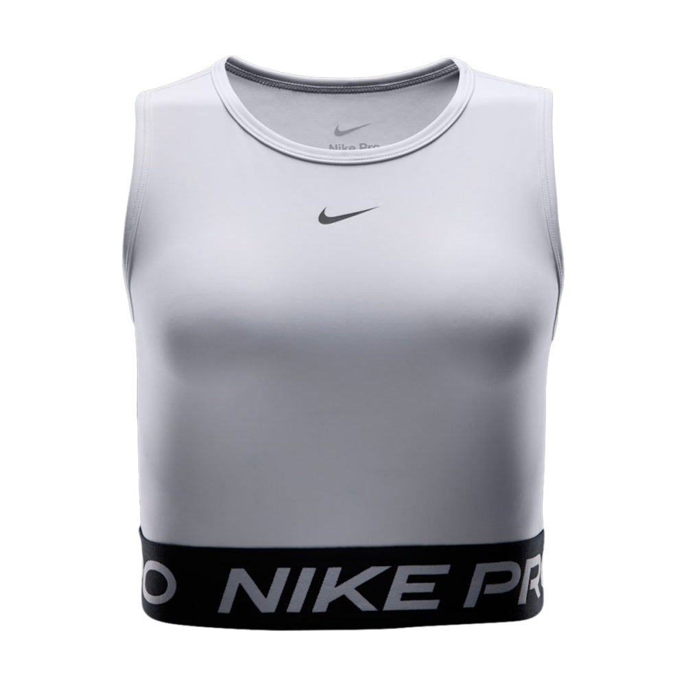 Nike Womens Pro Df Cropped Tank To Tops in White Color