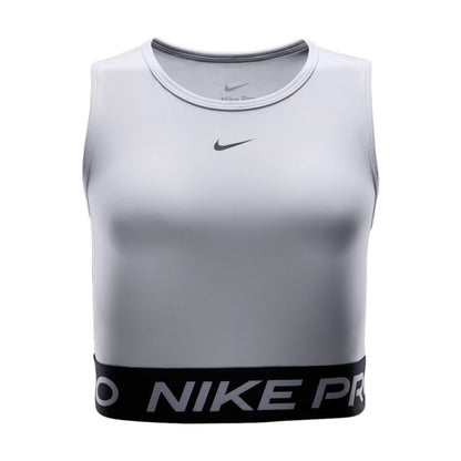 Nike Womens Pro Df Cropped Tank To Tops in White Color
