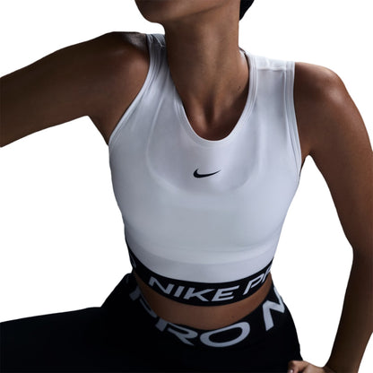 Nike Womens Pro Df Cropped Tank To Tops in White Color