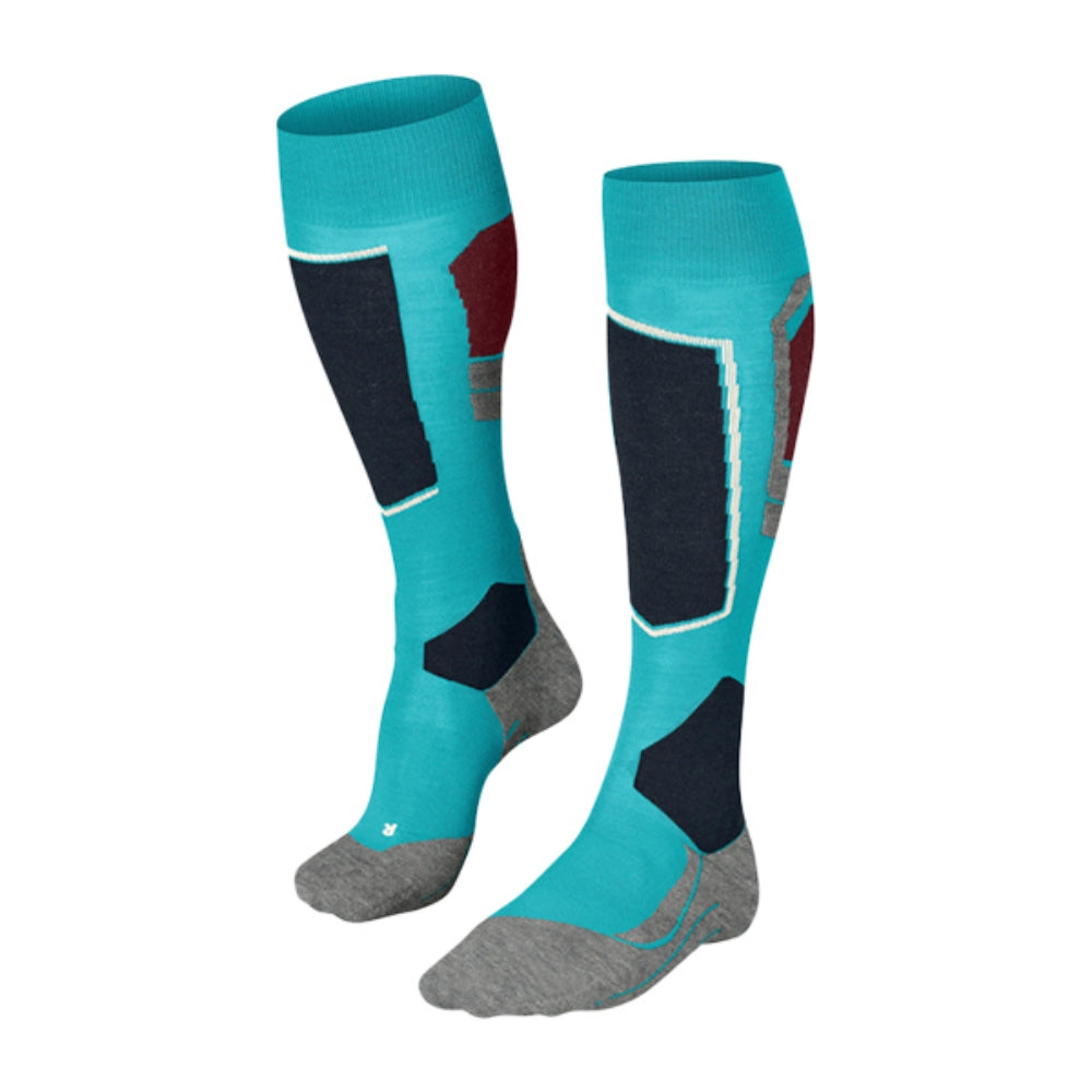 Falke Womens Sk4 Lightweight Cushi Socks in Blue Color