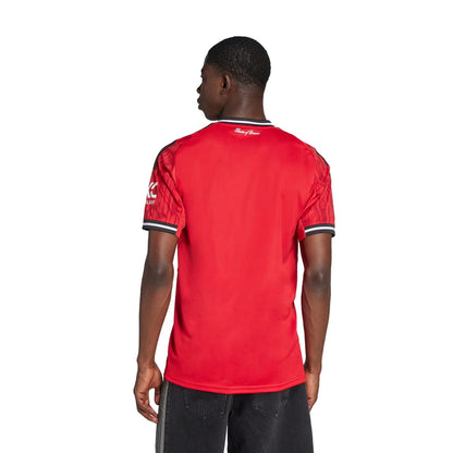 Adidas Mens Man Untd home replica jersey Fan Apparel in Red Color