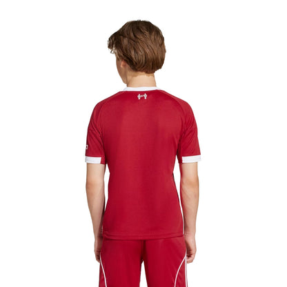 Adidas Kids Liverpool Fc home Rep Jrsy Fan Apparel in Red Color
