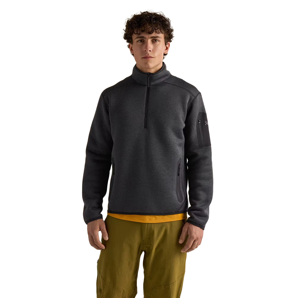 COVERT 1/2 ZIP M | BLACK HEAT
