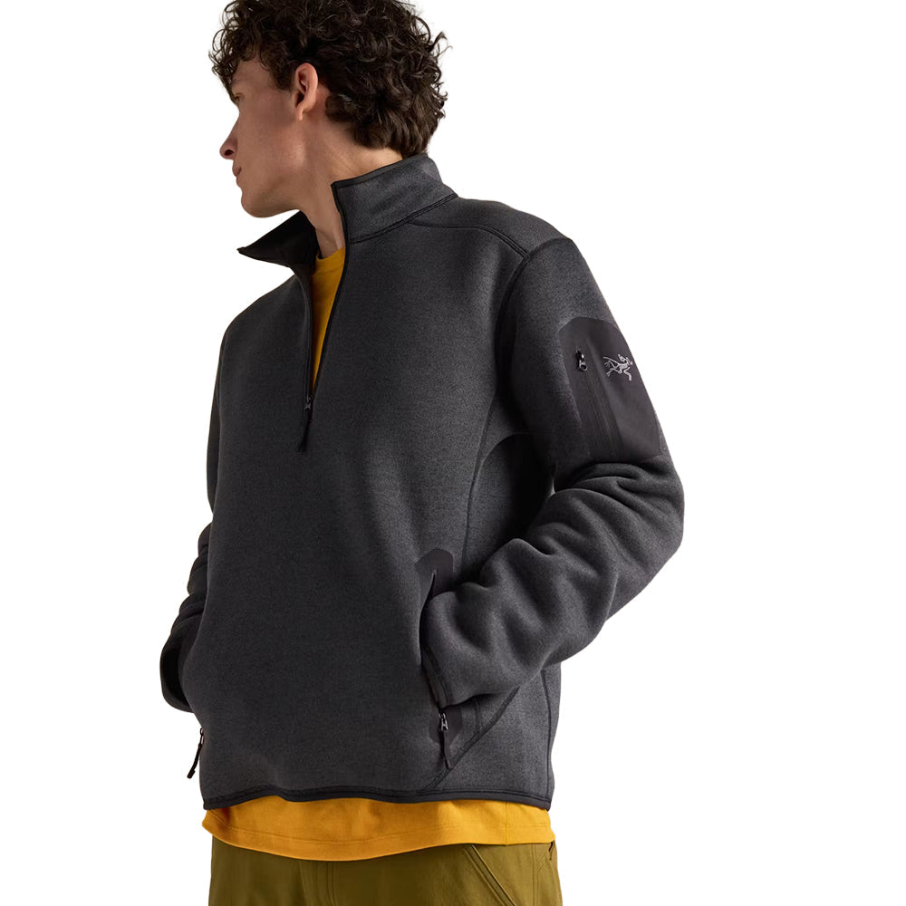 COVERT 1/2 ZIP M | BLACK HEAT