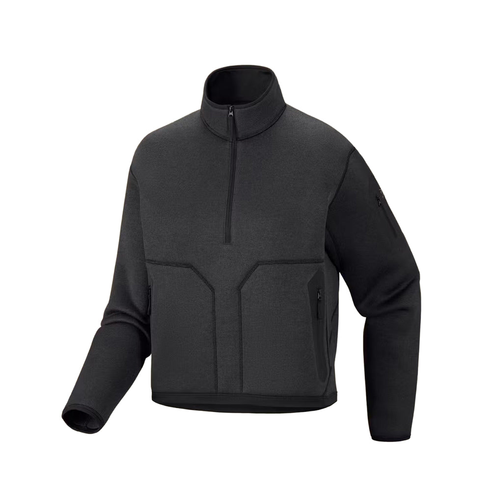 COVERT 1/2 ZIP W | BLACK HEAT