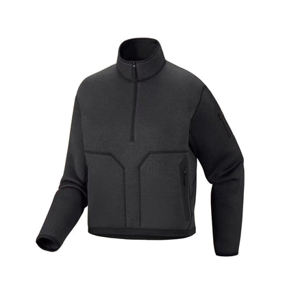 COVERT 1/2 ZIP W | BLACK HEAT