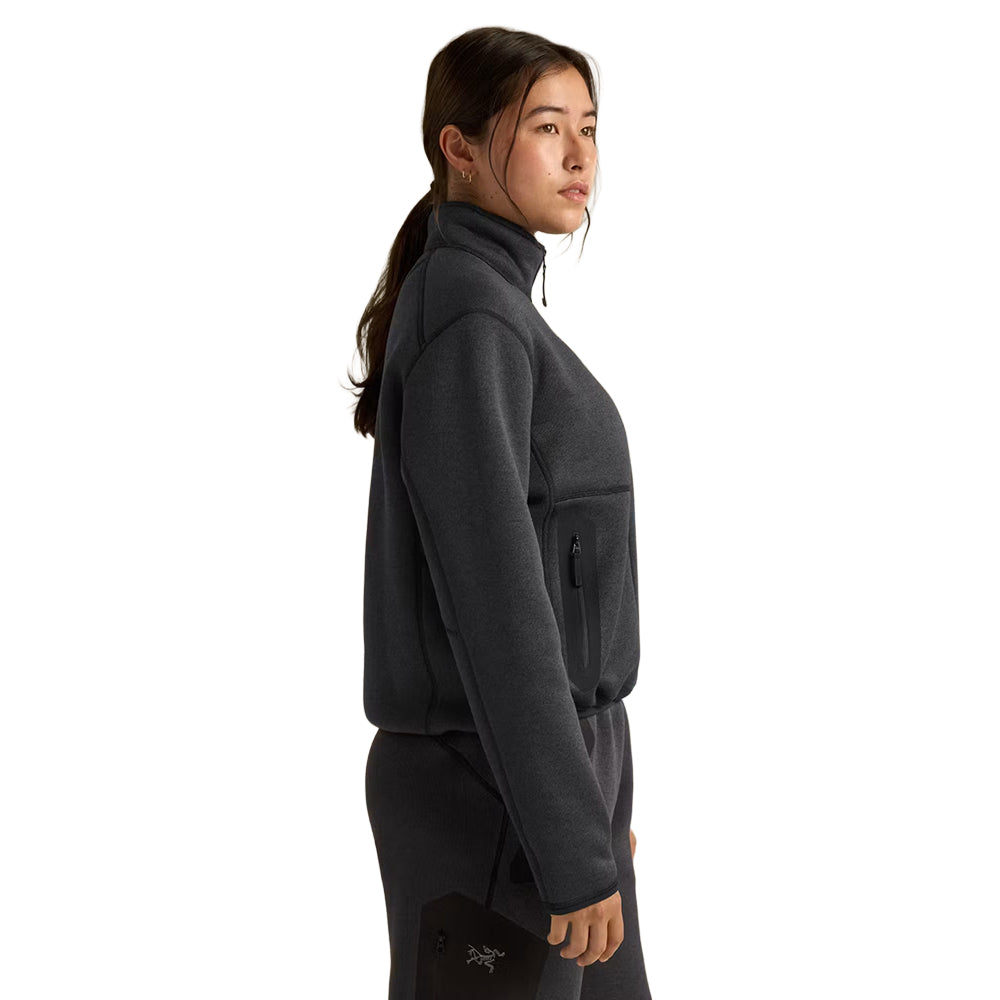 COVERT 1/2 ZIP W | BLACK HEAT