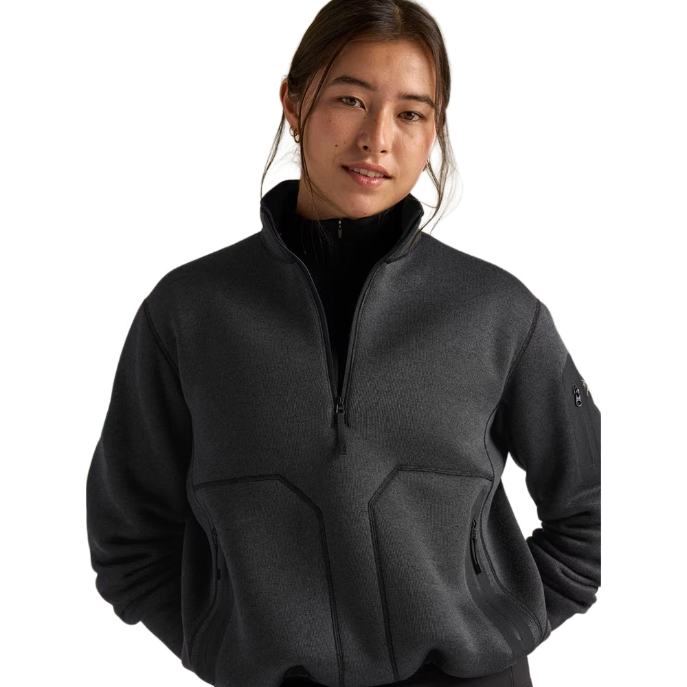 COVERT 1/2 ZIP W | BLACK HEAT