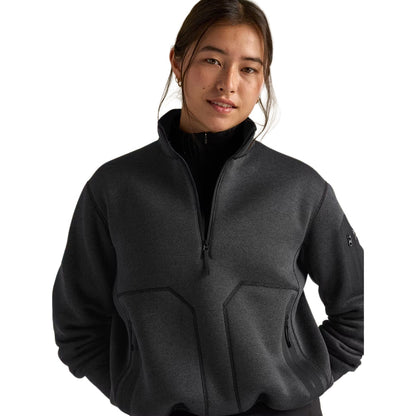 COVERT 1/2 ZIP W | BLACK HEAT