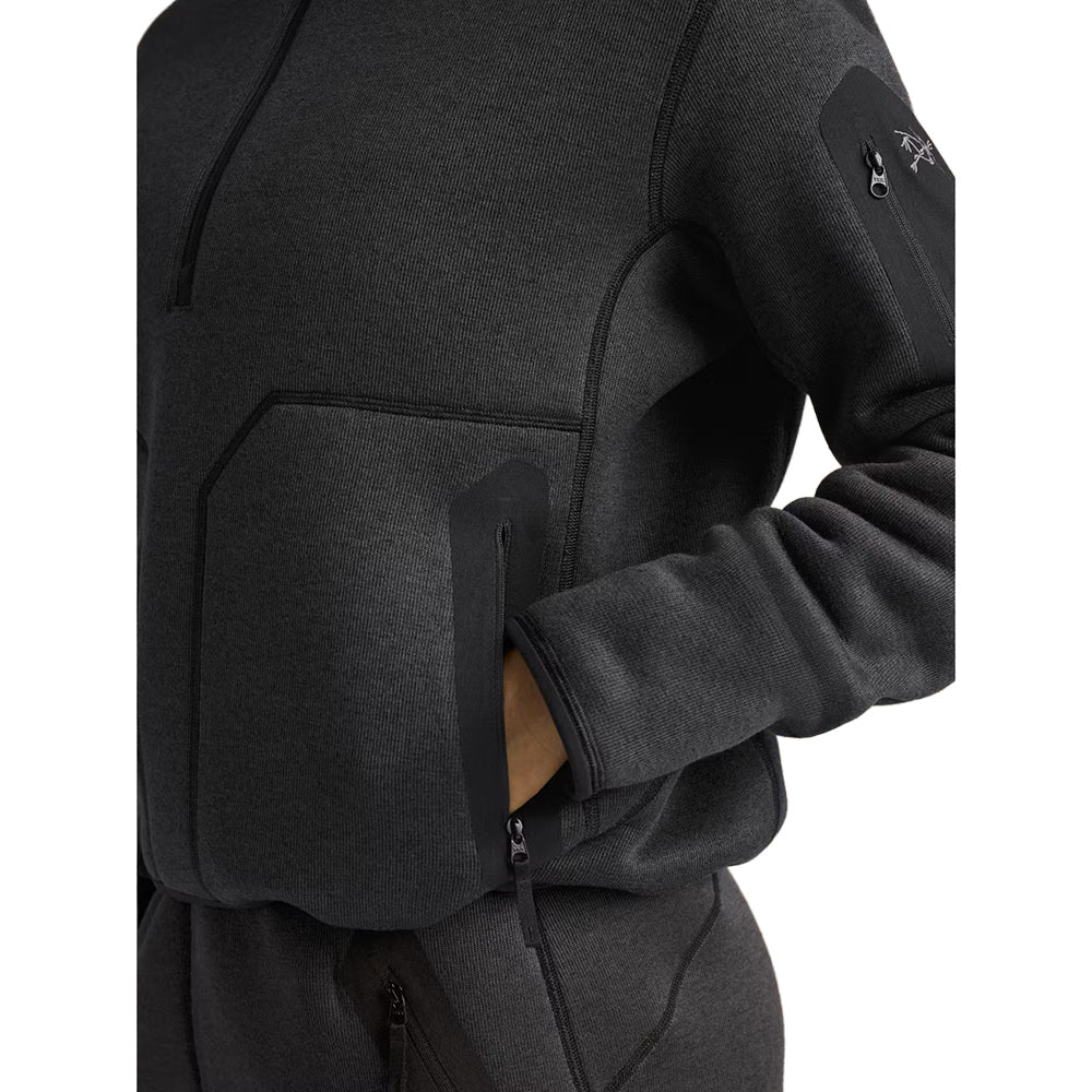 COVERT 1/2 ZIP W | BLACK HEAT