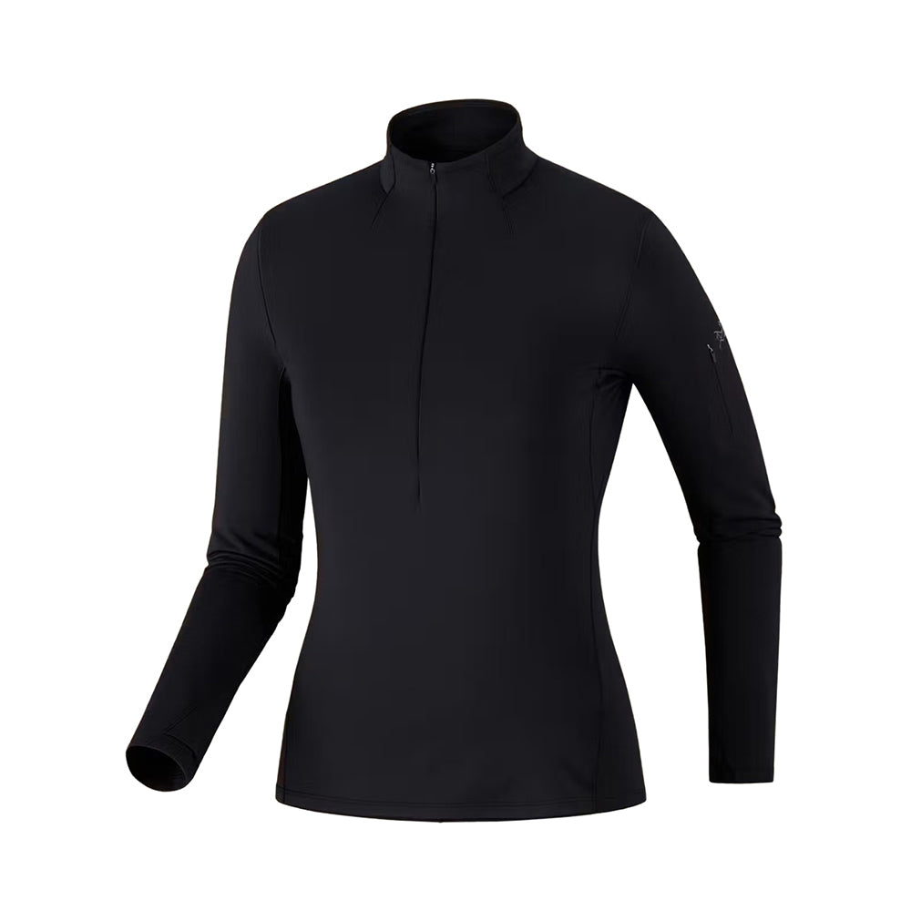 RHO ZIP NECK W | BLACK