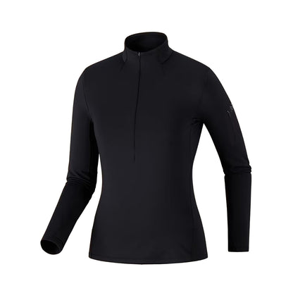 RHO ZIP NECK W | BLACK