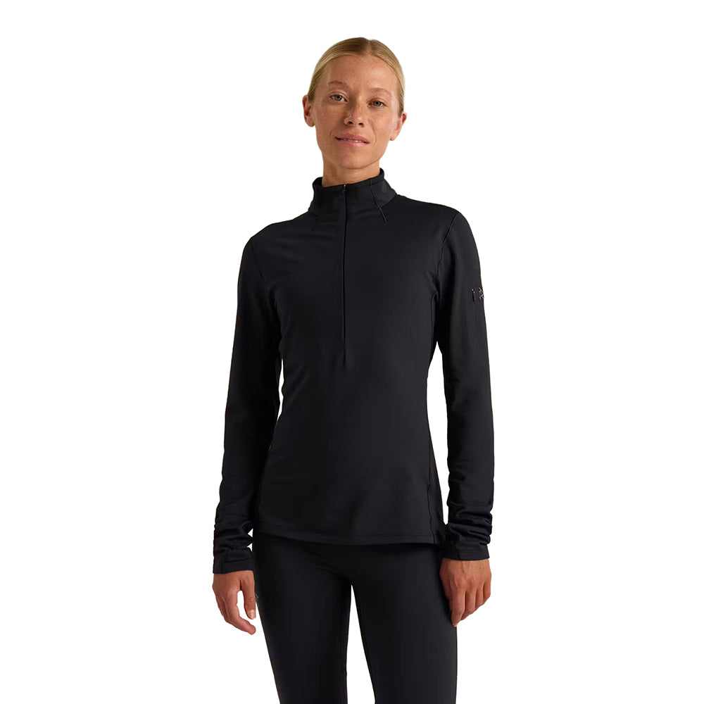 RHO ZIP NECK W | BLACK