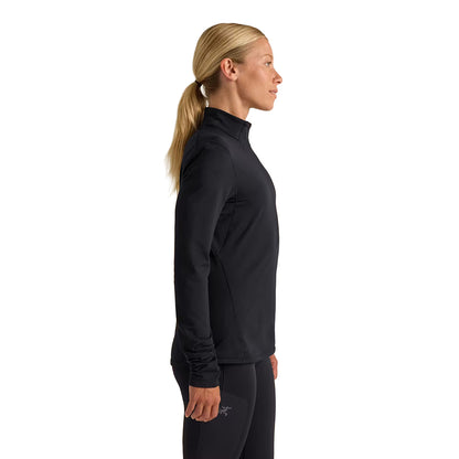 RHO ZIP NECK W | BLACK