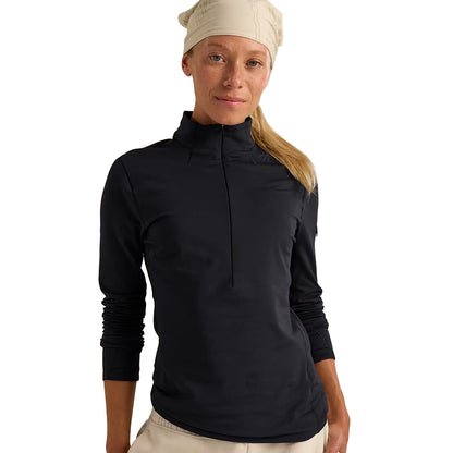 RHO ZIP NECK W | BLACK