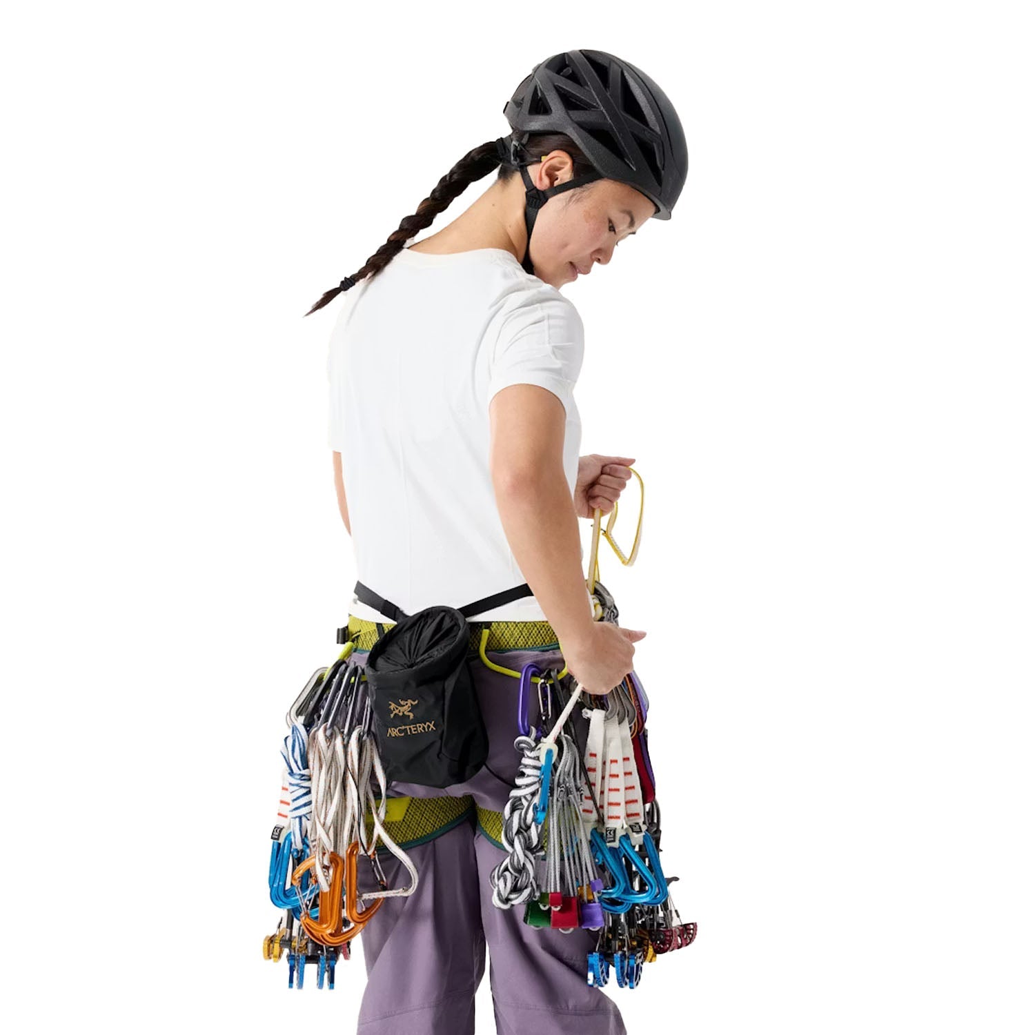 Arc'Teryx Ion SL Chalkbag Climbing Helmets in Yellow Color