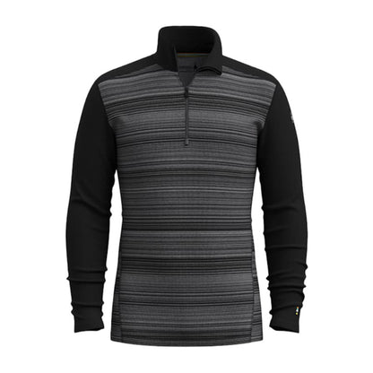 Smartwool Mens Classic Merino 1/4 Zi Baselayers in Black Color