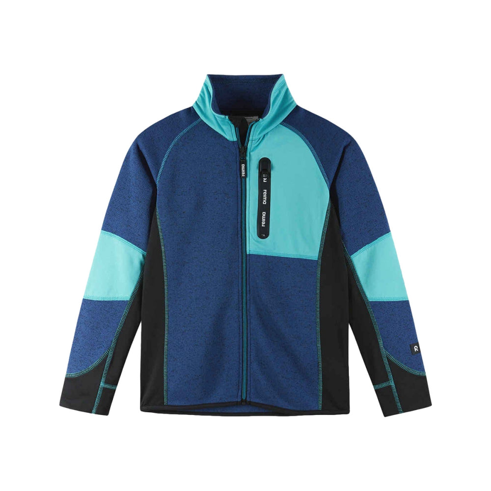 Reima Kids Liukuen Fllece Zipup Boy Midlayer in Blue Color