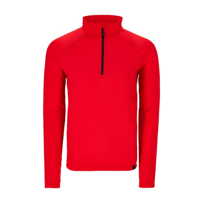 Obermeyer Mens Oly Base Layer Zip664 Midlayer in Red Color