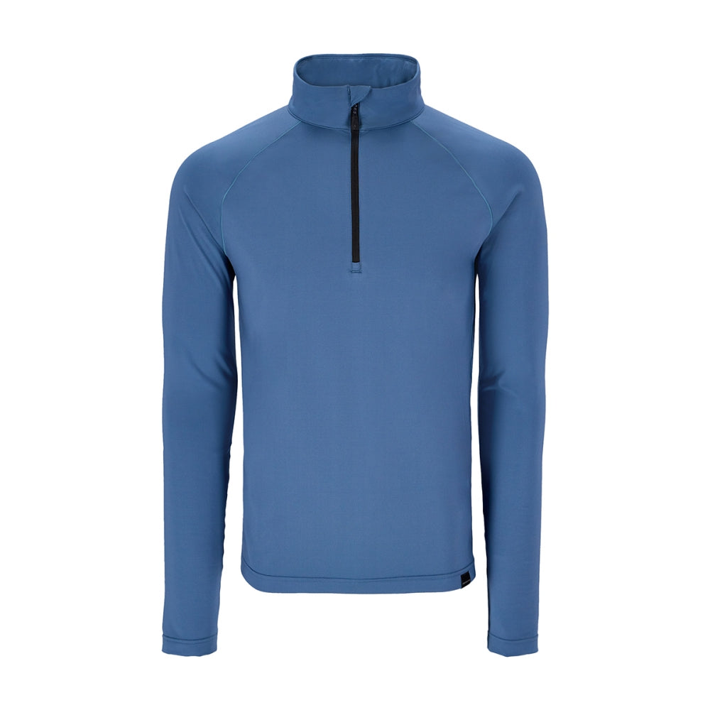Obermeyer Mens Oly Base Layer Zip664 Midlayer in Blue Color