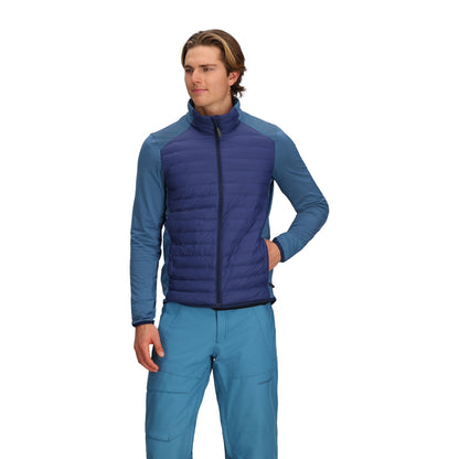 Obermeyer Mens Oly Hybrid Midlayer in Blue Color