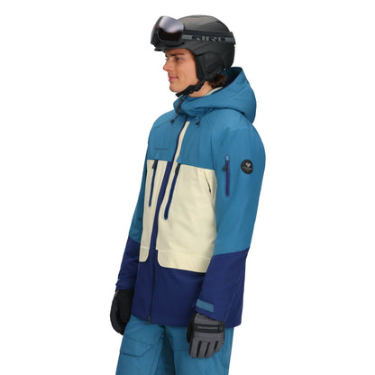 Obermeyer Mens Cirque Jacket Skiing & Snowboarding Jackets in Blue Color