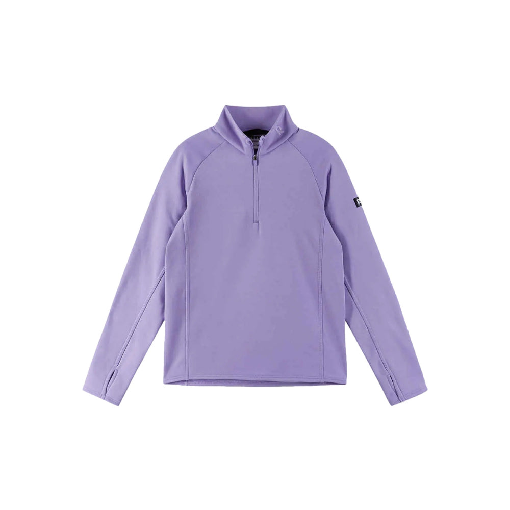 Reima Unisex Merio 1/4 Zip Midlayer in Purple Color