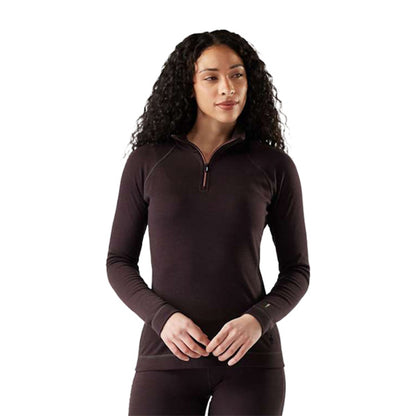 Smartwool Womens Classic Merino 1/4 Zi Baselayers in Purple Color