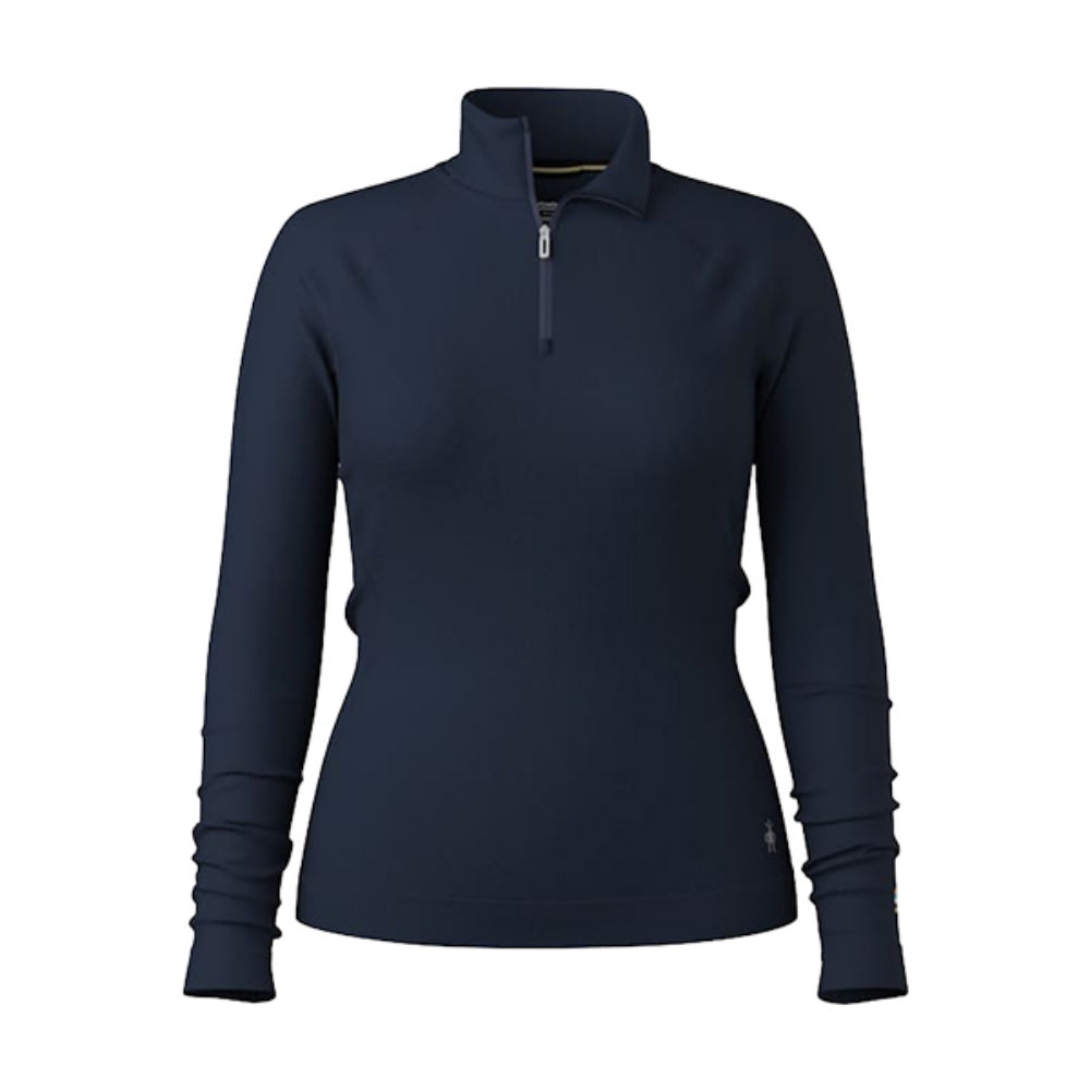 Smartwool Womens Classic Merino 1/4 Zi Baselayers in Blue Color