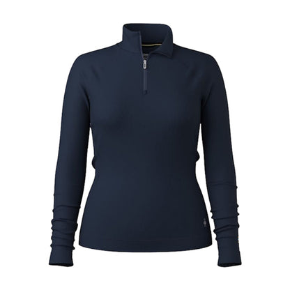 Smartwool Womens Classic Merino 1/4 Zi Baselayers in Blue Color