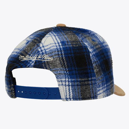 Mitchell And Ness Unisex new york yankees Plaid Out Pro Snpbk Fan Apparel in Blue Color