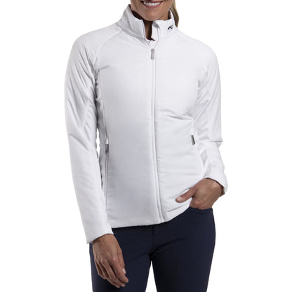 Kjus Womens W/Radiation Jacket Midlayer in White Color