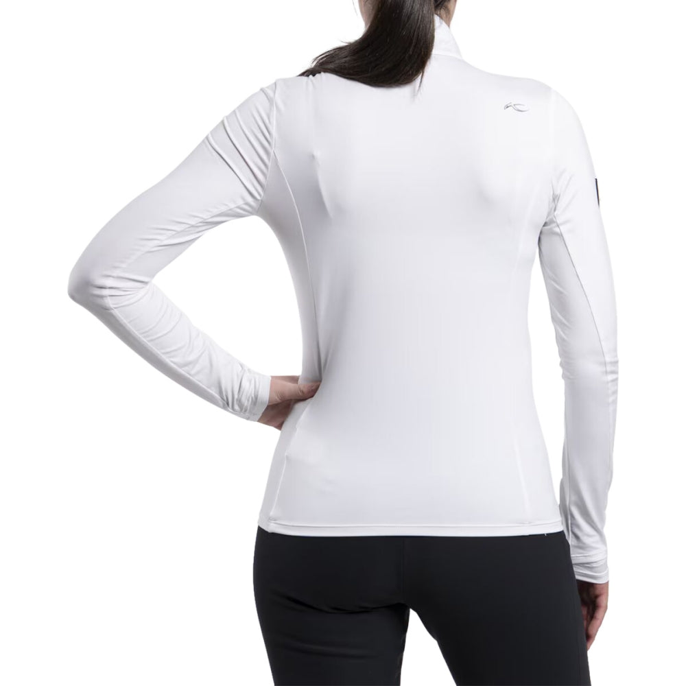 Kjus Womens W/Downhill Midlayer in White Color