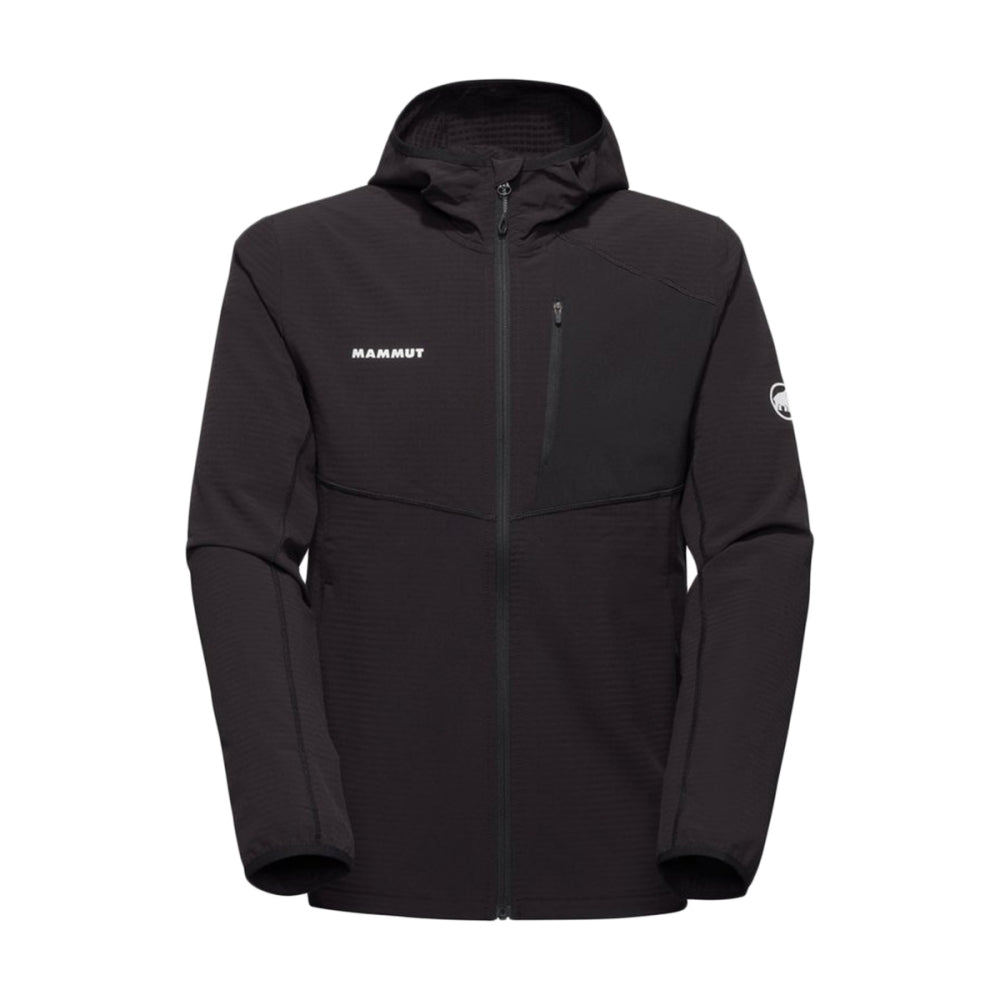 Mammut Mens Madris Light Ml Hoodedj Midlayer in Black Color